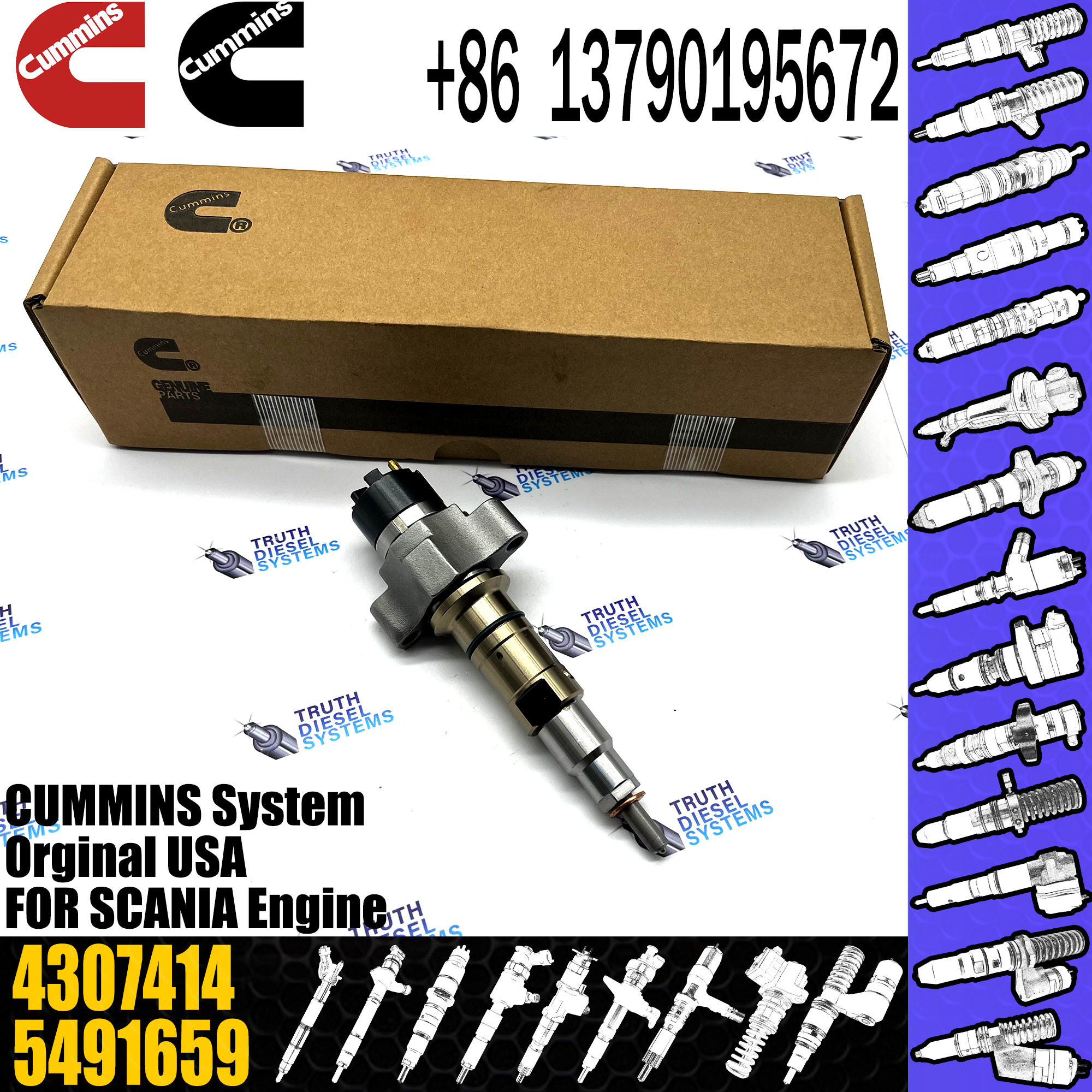 Diesel Fuel Common Rail Injector 4359204 4307414 4327072