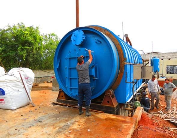 Buy cheap Free Installation Waste Tyre Recycle to Diesel Pyrolysis Plant for Diesel Production from wholesalers