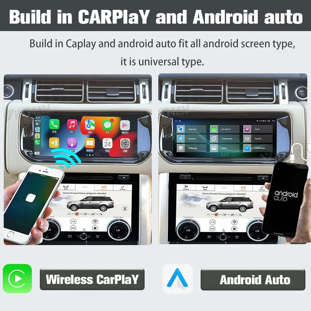 Android Auto 10.25 inch Car Radio For Range Rover Vogue L405 Carplay HD LCD Touch Screen Multimedia Video Player GPS