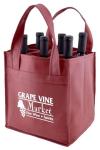 Custom Promotional wine shopping tote fabric polypropylene laminated non woven