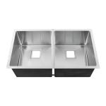 Durable Undermount Stainless Steel Kitchen Sink With Pretty Square Drain Hole