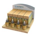 Counter Top Cosmetic Display Stand Essential Oil Wooden Display Rack With Custom