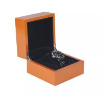 Buy cheap High Glossy Wrist Watch Packaging Box Hinge Metal Wooden Watch Case product