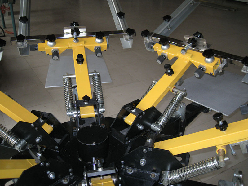 Manual carousel silk screen printing machine