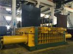 Double Main Cylinder Hydraulic Baling Press / Cuboid Block Scrap Metal Baler