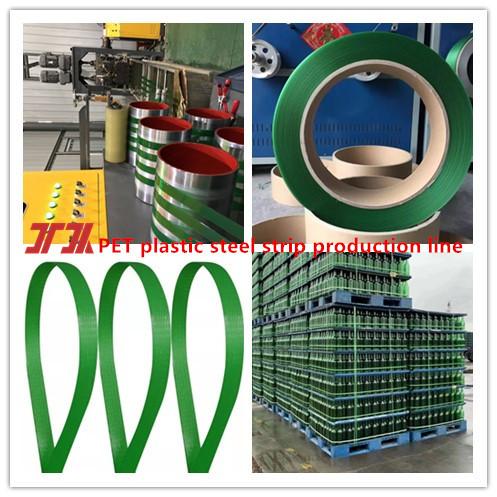 Buy cheap Reliable 9-25mm Pet plastic production line pet plastic steel belt equipment with chemical fiber filter from wholesalers