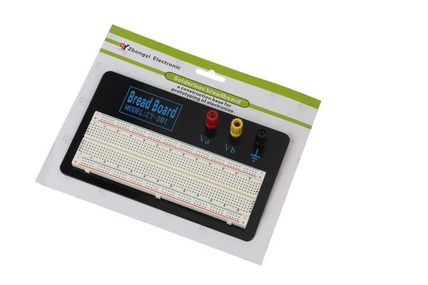 Buy cheap Round Hole Soldered Breadboard Projects With Aluminum Plate 18.5 * 11 * 0.12cm from wholesalers