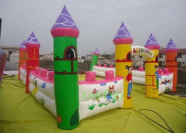 Buy cheap Inflatable fun land , inflatable amusement park castles for kids / commercial from wholesalers