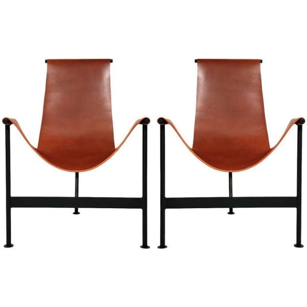 Buy cheap Mid Century Leather Sling Lounge Chair / Modern Contemporary Lounge Chair from wholesalers