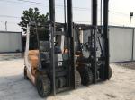 2009 Year Second Hand Forklifts , TCM 3 Ton Rough Terrain Forklift 54HP Engine