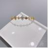 Buy cheap Ring Style Hollow Gold Flower Bracelet 304 316 316L Stainless Steel Adjustable Bangle from wholesalers