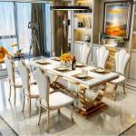 Modern Minimalist Stainless Steel Mesh Square Dining Room Table