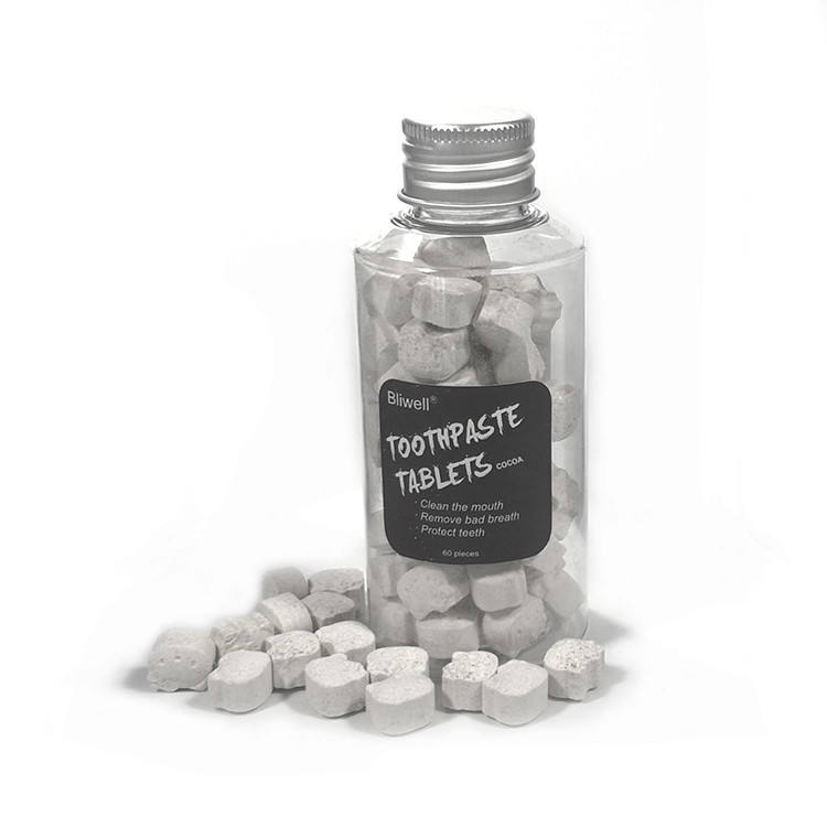 Buy cheap Cocoa Whitening Private Label Toothpaste Tablets Kill Bacteria MSDS from wholesalers