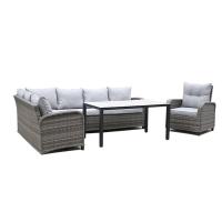 Buy cheap 1975mm Breadth 780mm Depth Rattan Sofa Set Outdoor Water Resistant product