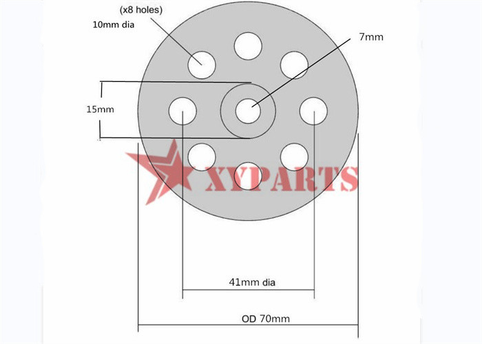70mm Stainless Steel Disc Washers With Perforated Round Hole For Insulation Boards