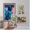 Buy cheap big screen digital screen photo frame 27 inch digital Smart For Photography Dark Wood from wholesalers