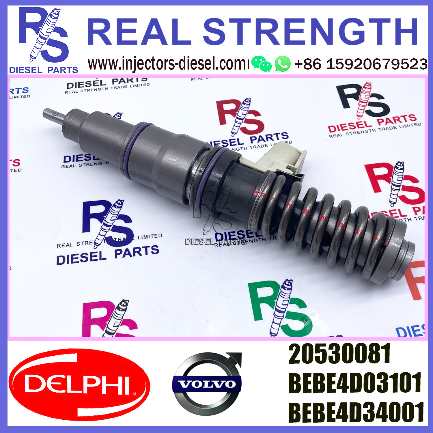 BEBE4D03101 DELPHI Fuel Injector BEBE4D34001 20530081 For RVI MD9 3503 EURO 4