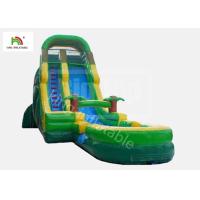 Buy cheap 12 Stair Inflatable Water Slip And Slide With Pool PVC Tarpaulin EN14960 product