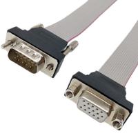 Buy cheap VGA HDB15 Male To Female Ribbon Cable 15pin Connector lvds display connector product