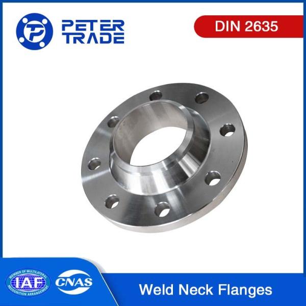 DIN 2635 PN40 A105 Carbon Steel / 316 Stainless Steel Flanges Weld Neck Raised
