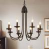Buy cheap American Chandelier Iron Art E14 Candle Living Room Lamp Simple Restaurant Lamp(WH-CI-151) from wholesalers