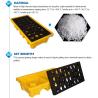Buy cheap Detachable plastic 4 drum oil spill pallet, 1300*660*150 mm 2 drum spill containment pallet, Nestable 2 drum spill conta from wholesalers