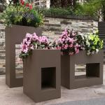 Waterproof unbreakable metal garden flower planter box outdoor