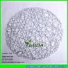 Buy cheap LUDA round paper table mat hollow golden paper straw table placemats from wholesalers