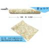 Buy cheap PVC Retro Light Yellow Floral Pattern Wallpaper With Embossed For Bedrooms from wholesalers