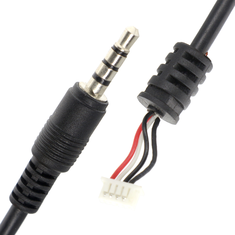 Custom Factory 1M 2M 3M 3.5mm TRRS Audio DC Jack to JST 2.0mm 2.54mm Pitch Assembly Cable