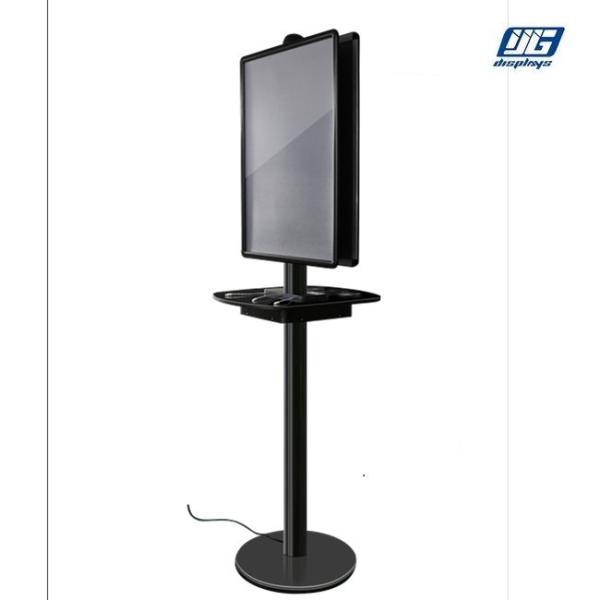 Buy cheap Black Double Sided Poster With 6 Wire Charger Port , Mobile Phone Charging Station from wholesalers