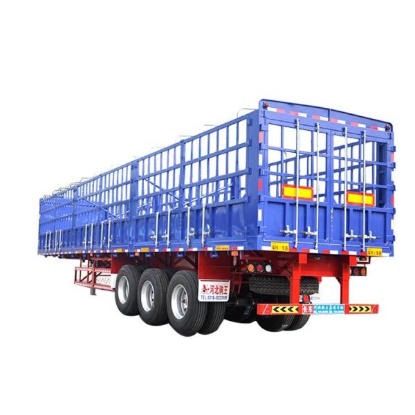 Buy cheap Stainless Steel 3 Axle Cargo Trailer / Skeleton Semi Trailer For Construction Site from wholesalers