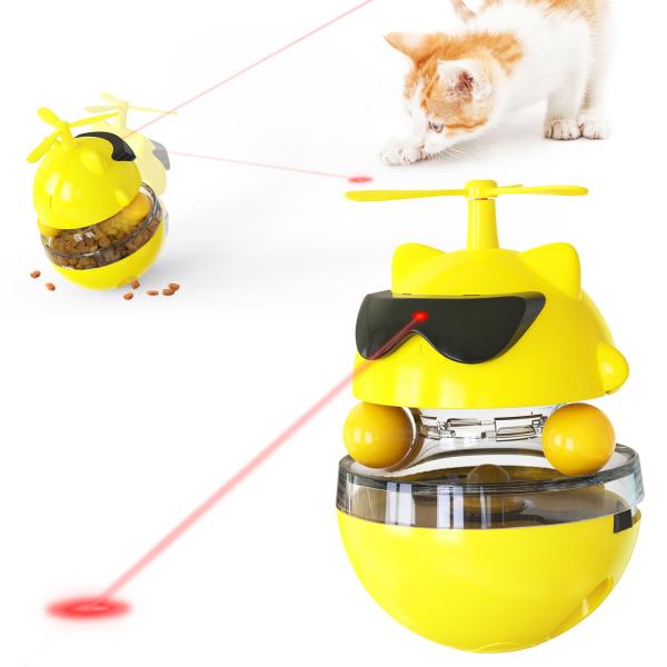 Buy cheap Electric Cat Treat Dispenser Toy / ABS Rechargeable Tumbler Pet Toy ODM from wholesalers