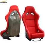 EDDYSTAR Carbon Fiber Bucket Seats Dual Slider Easy Installation For Racing Car