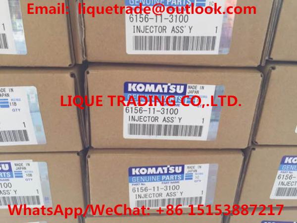 Buy cheap DENSO common rail injector 095000-0800 , 095000-0801 KOMATSU 6156-11-3100 , 6156113100 from wholesalers