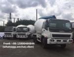 8 CBM 10PE1 Engine Used Isuzu Mixer Truck 8375 * 2496 * 3950 Mm Size