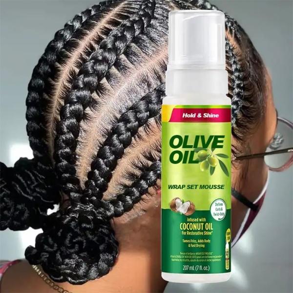 Buy cheap Frizz Control Curl Styling Mousse Silicone Free Strong Hold Hair Mousse from wholesalers