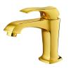 Buy cheap Light Gold Wash Basin Faucet One Handle Lavatory Faucet Leak Resistant from wholesalers