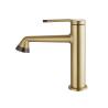 Buy cheap Gold Basin Mixer Faucet Brass Single Lever Lavatory Faucet from wholesalers