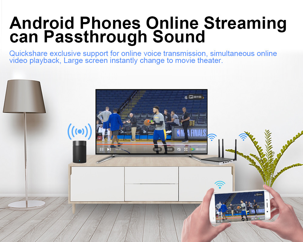 Aluminum 4k Wireless Presentation System 30Hz 1080P Wireless HDMI Transmitter