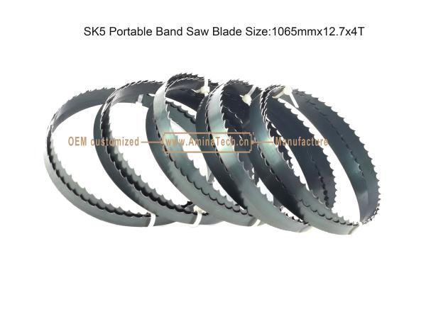 Buy cheap SK5 Portable Band Saw Blade Size:1065mmx12.7x4T,Cutting Wood from wholesalers
