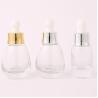 Buy cheap 15ml 30ml 50ml Mini Luxury Unique Water Drop Shape Essential Hair Oil Dropper Empty Glass Bottle with Silver or Gold Dropper from wholesalers