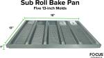 Rk Bakeware China Foodservice Aluminum Sub Sandwich Roll Baking Tray and Baking