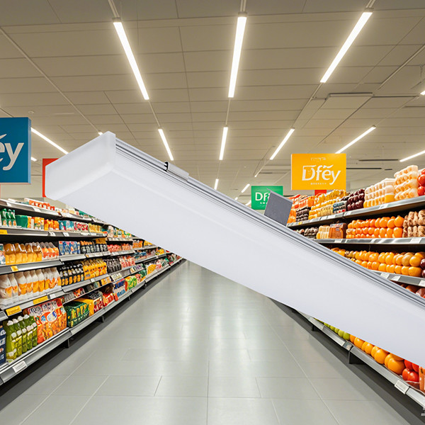 Commercial Lighting 210LM/W LED Linear Light Fixture with Wago terminal and UGR <28 <25 <22