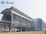 Exterior Aerofoil Aluminum Airfoil Louvers Sun Control Horizontal For Building