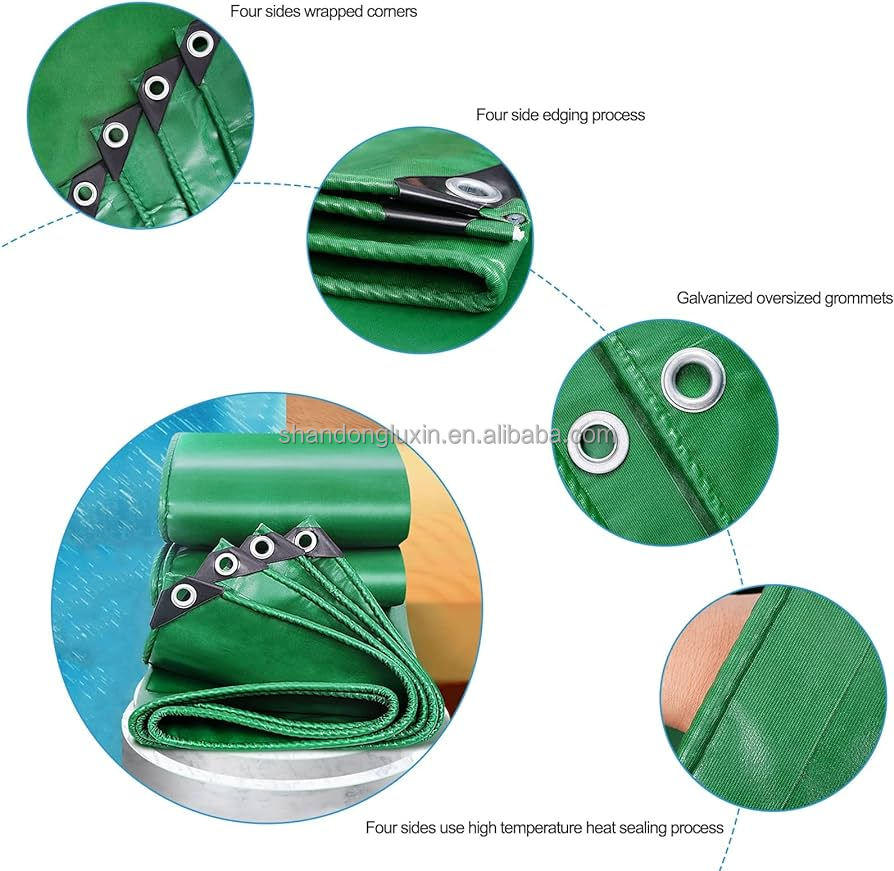 2M-50M Width PVC Fabric Material Woven Tarpaulin for Waterproof Awning and Long-Lasting
