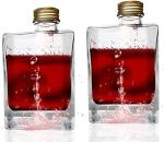 Buy cheap 2 Packs Square Glass Bottles for Juice Beer Champagne Smoothies Soda Liquor from wholesalers