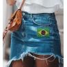 Buy cheap ODM Blend Twill Brazil Country Flag Patches Embroidery Border from wholesalers