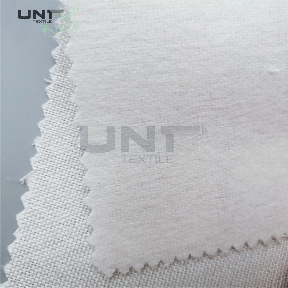 Polyester Tie Woven Interlining Single Side Brushed For Men Clothing