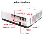 7000 Lumen Business Multimedia Projectors Exhibition Show 3LCD Laser Mapping